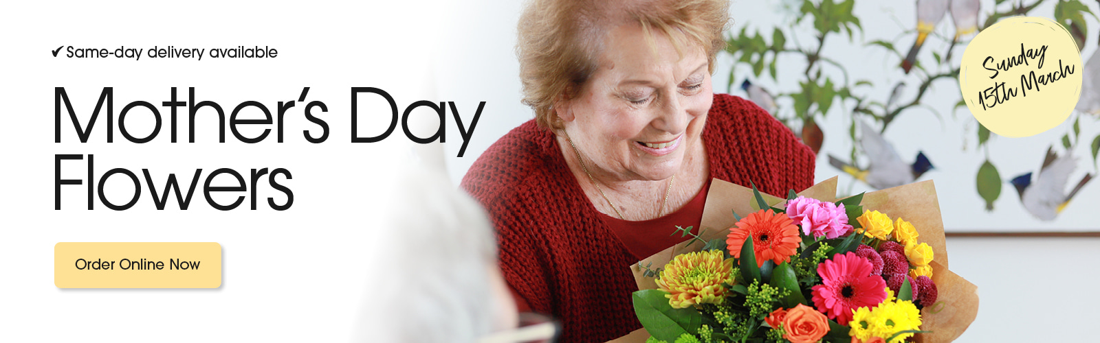 Seasonal bouquets from P & M Read in Weymouth offering same-day delivery